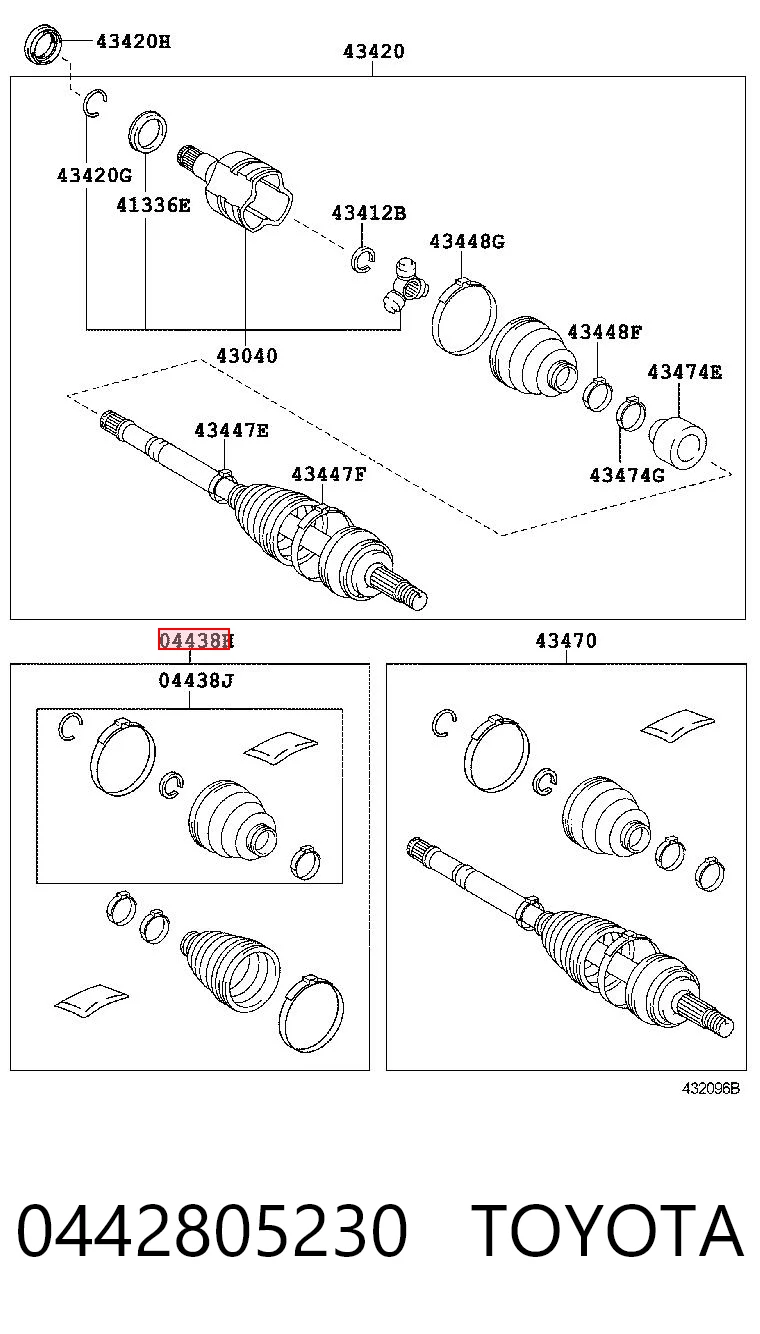 0442805230 Toyota