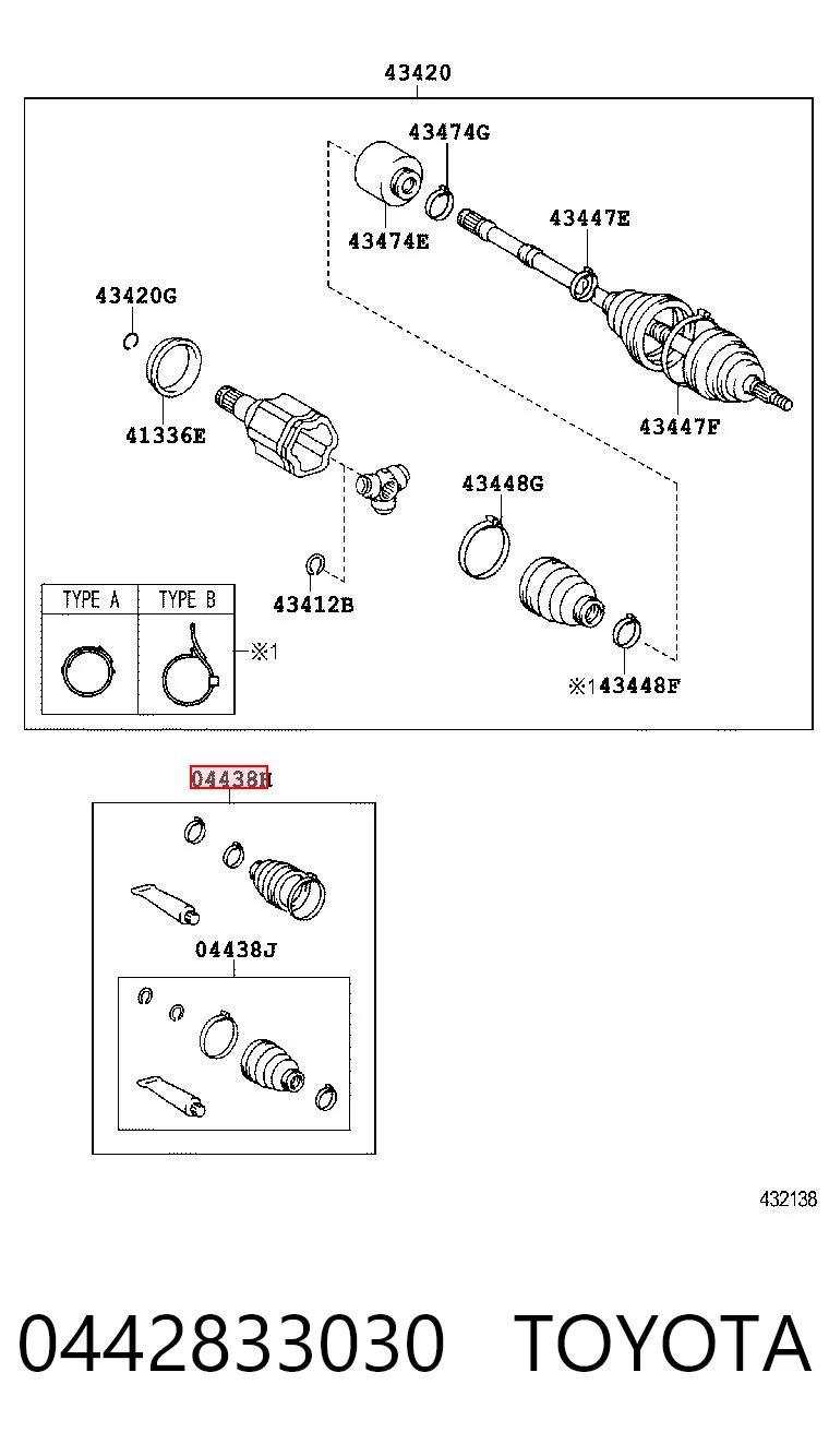 0442833030 Toyota