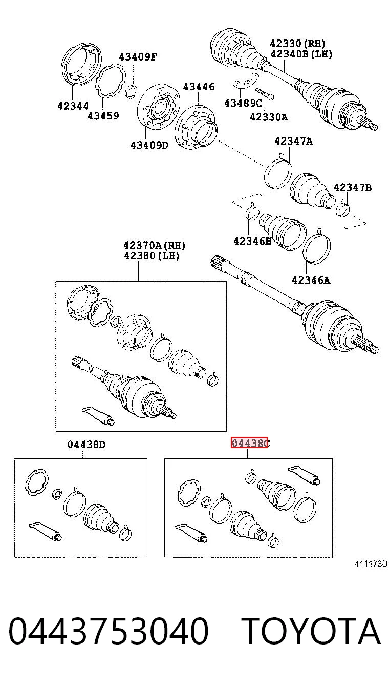 0443753040 Toyota