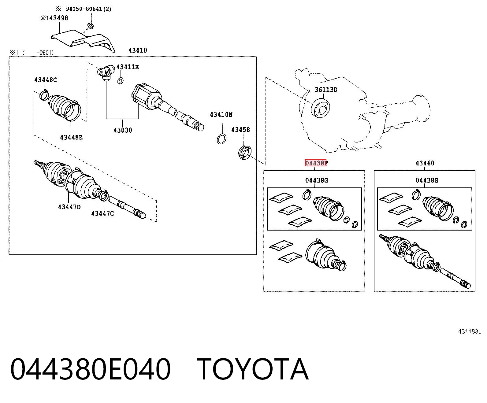044380E040 Toyota