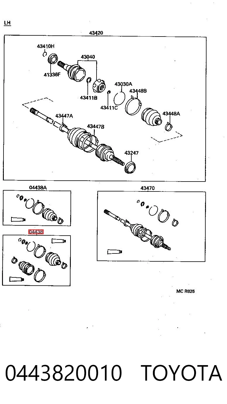 0443820010 Toyota