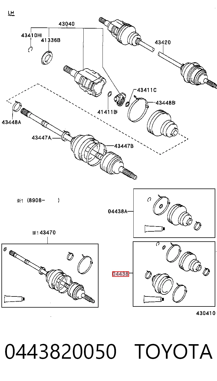 Osłona przegubu homokinetycznego półosi przedniej zewnętrzna Toyota Camry II sedana (V2) (1986 - 1991) cena, od 11,66 USD
