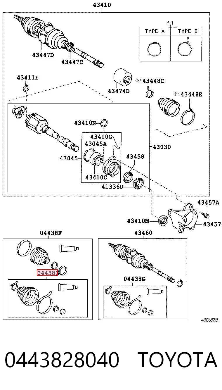 0443828040 Toyota
