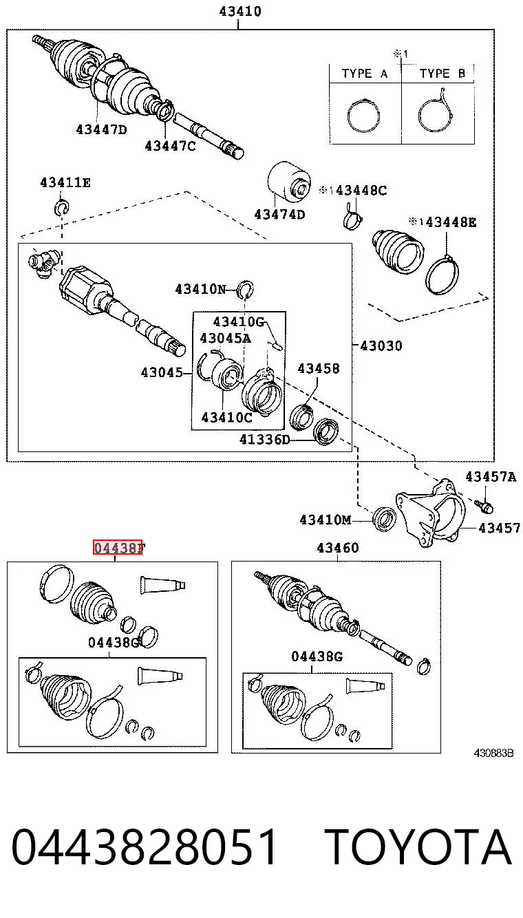 0443828051 Toyota