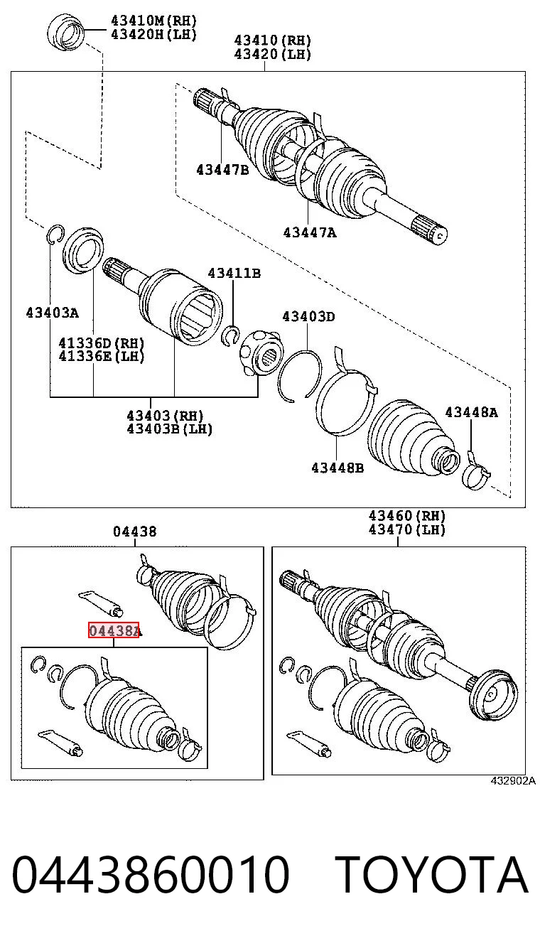 0443860010 Toyota