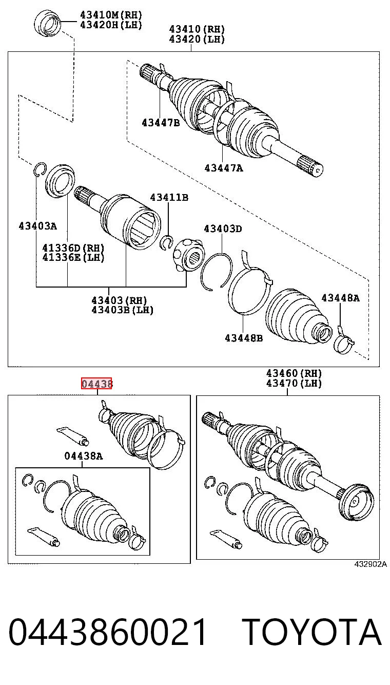 0443860021 Toyota