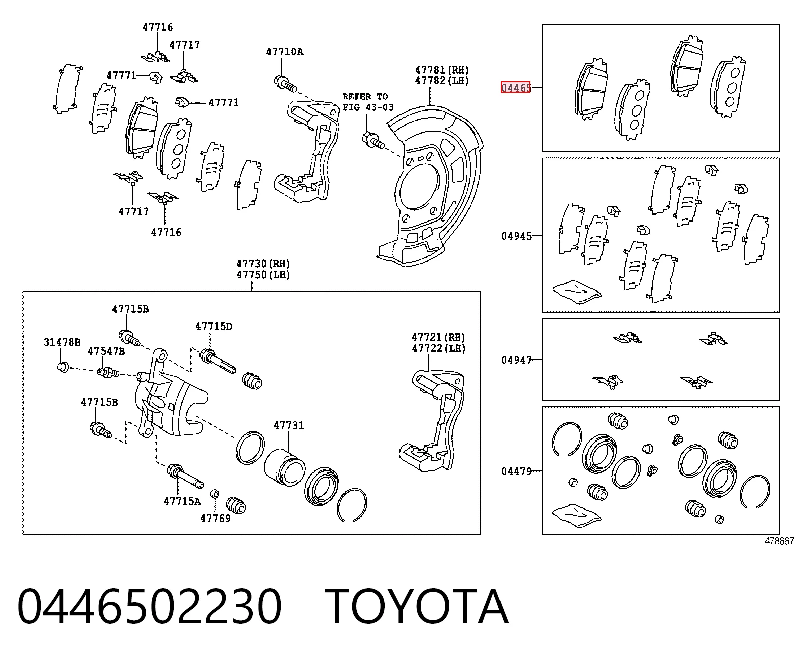 0446502230 Toyota