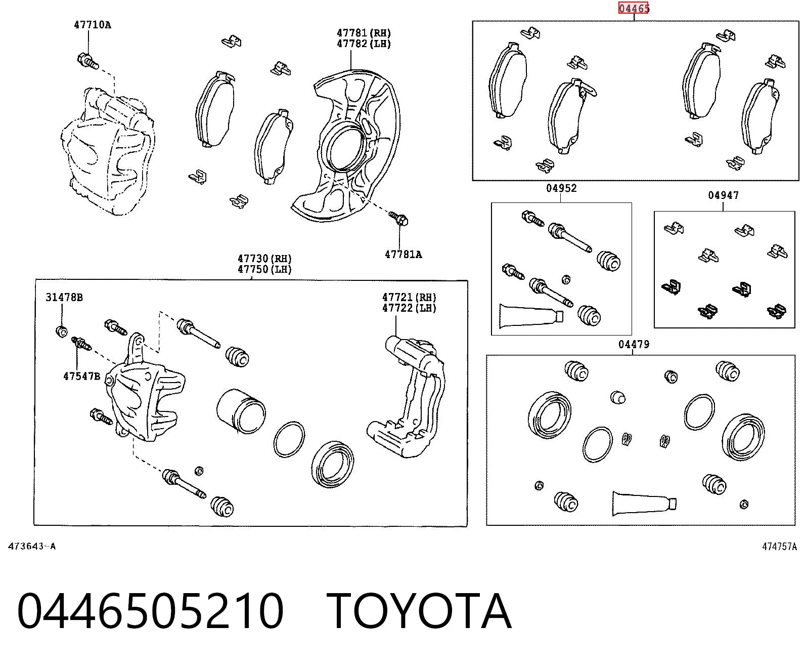 0446505210 Toyota