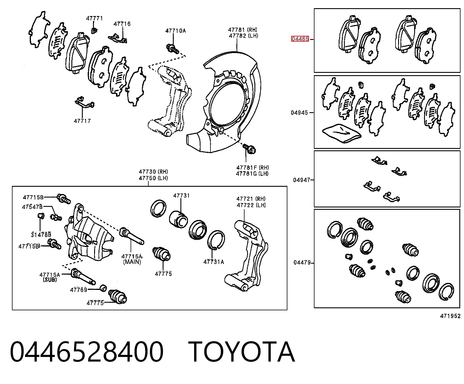 0446528400 Toyota