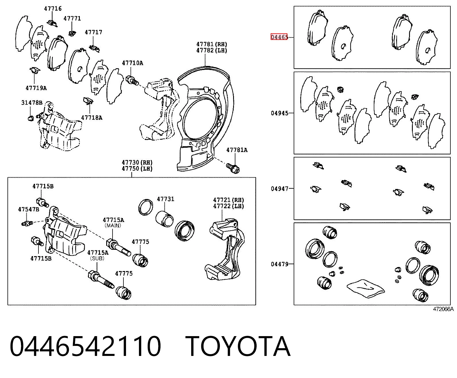 0446542110 Toyota