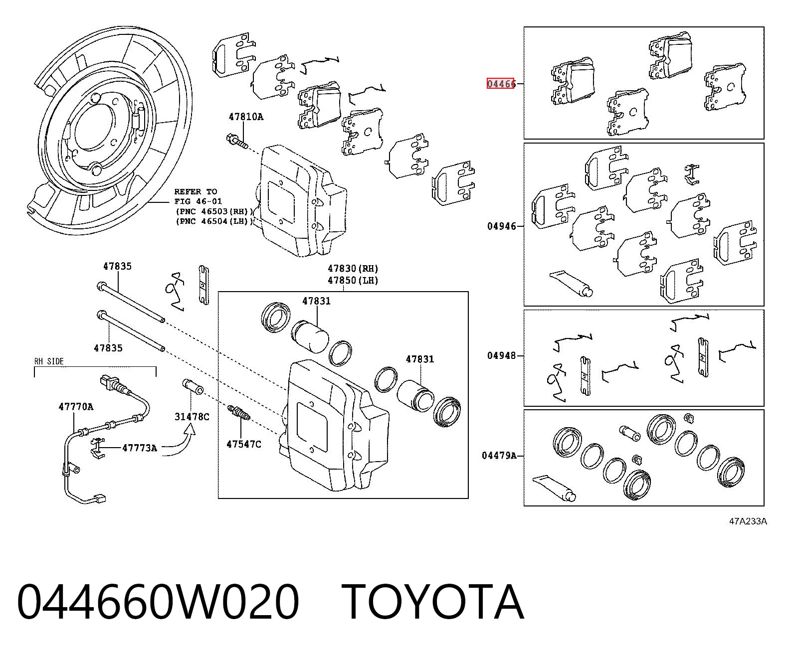 044660W020 Toyota