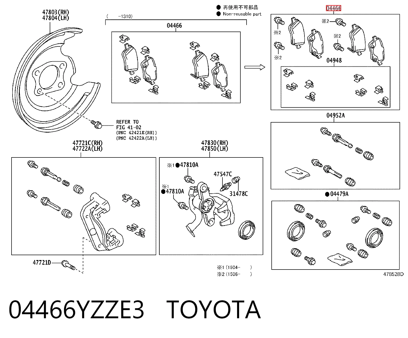 04466YZZE3 Toyota