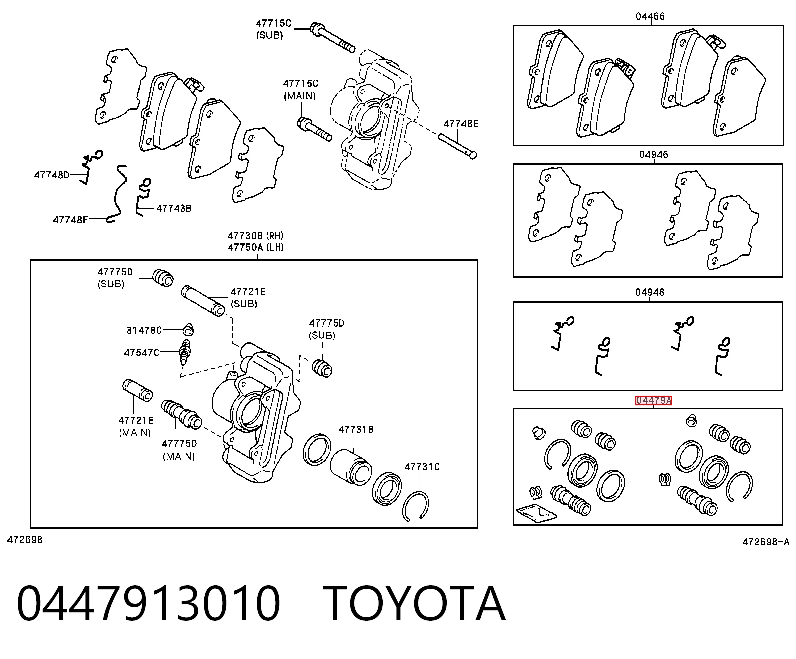 0447913010 Toyota