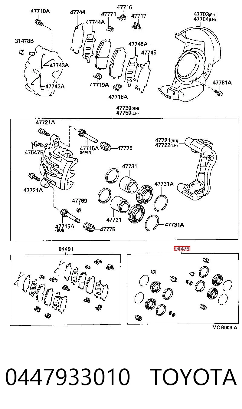 0447933010 Toyota