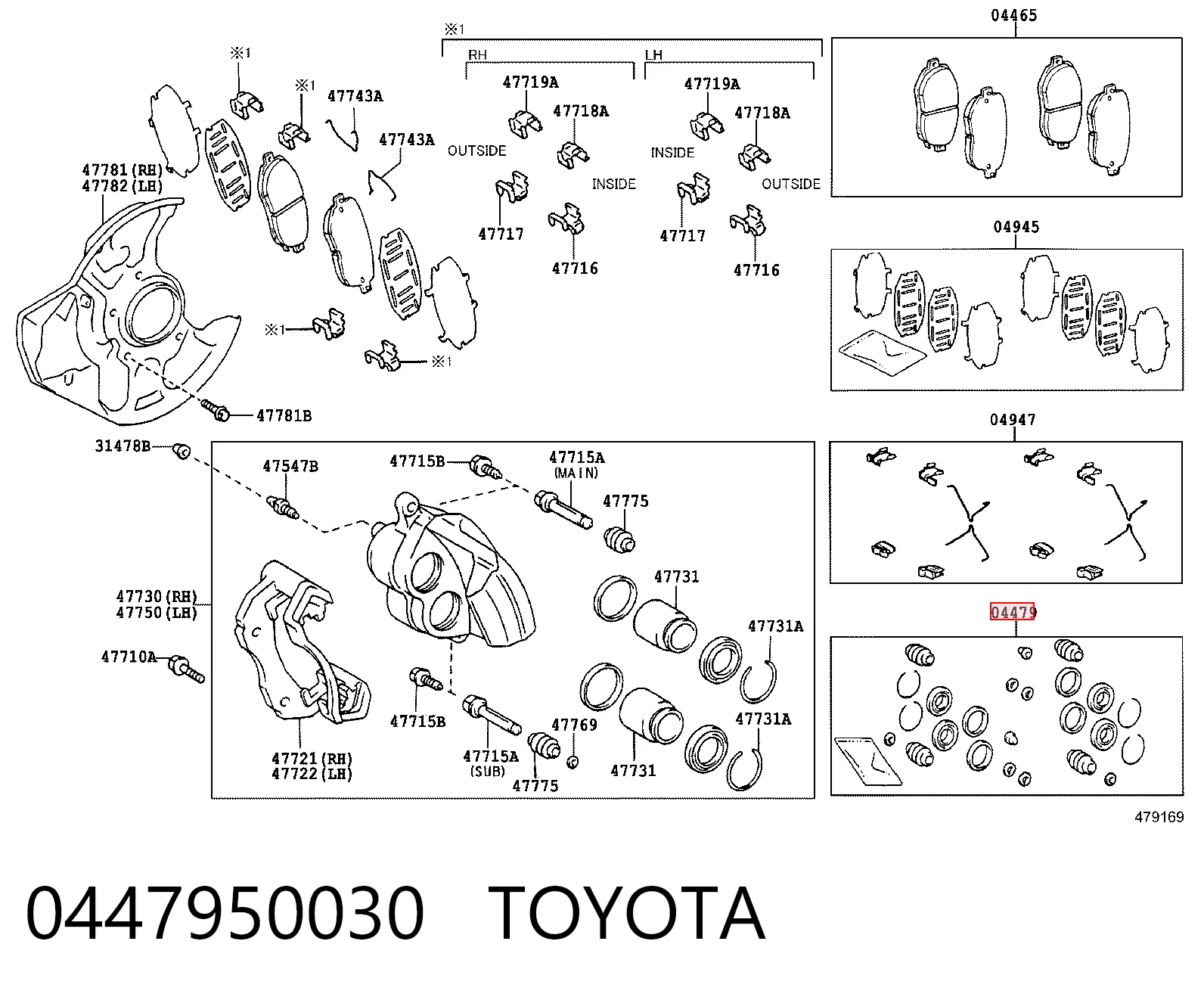 0447950030 Toyota