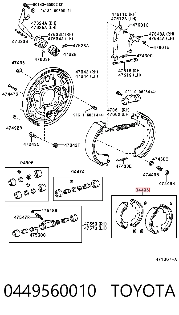 0449560010 Toyota