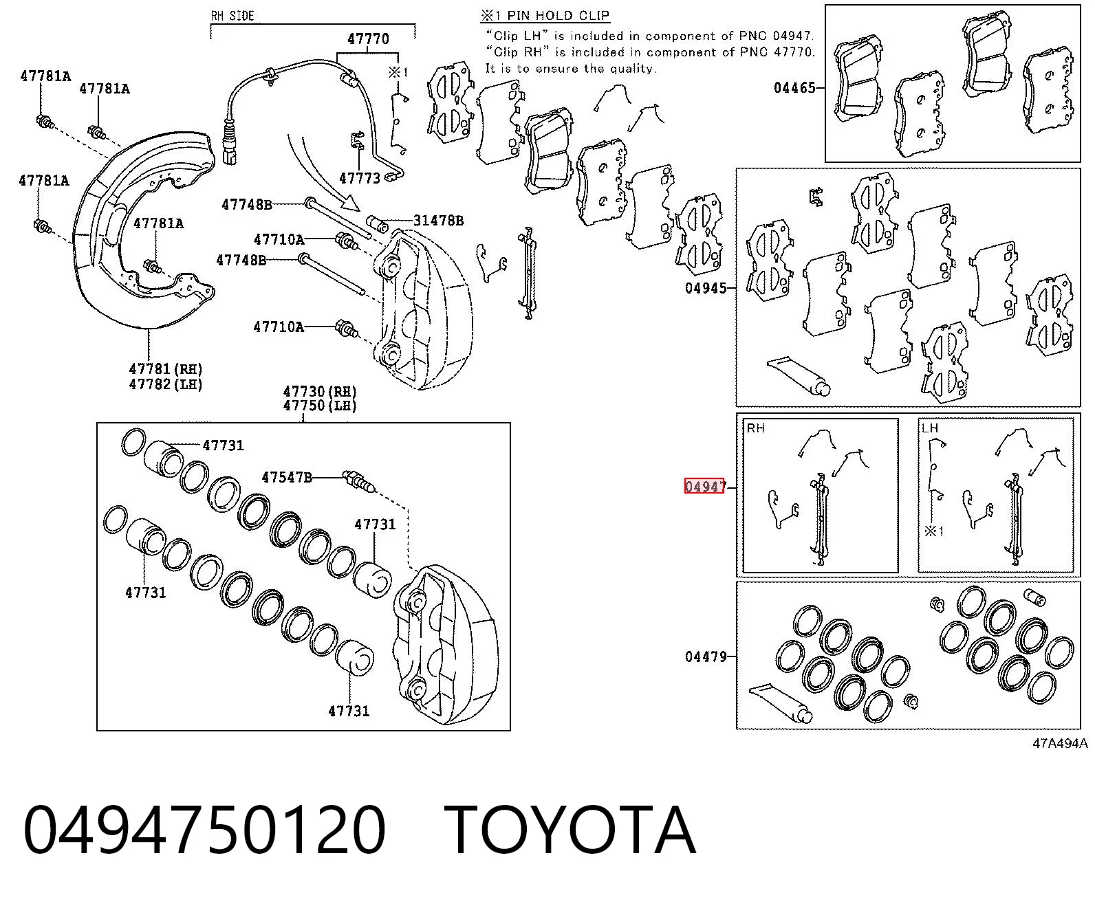 0494750120 Toyota