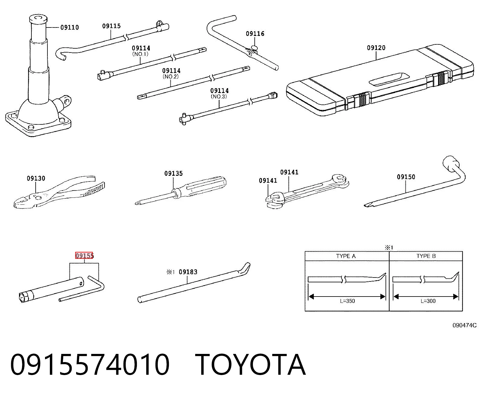 0915574010 Toyota