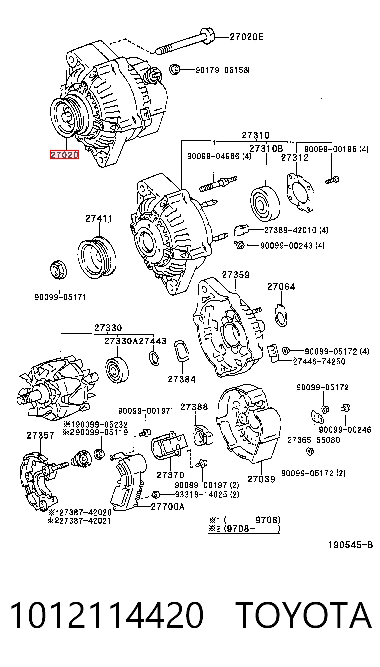  Alternator Toyota Camry 3