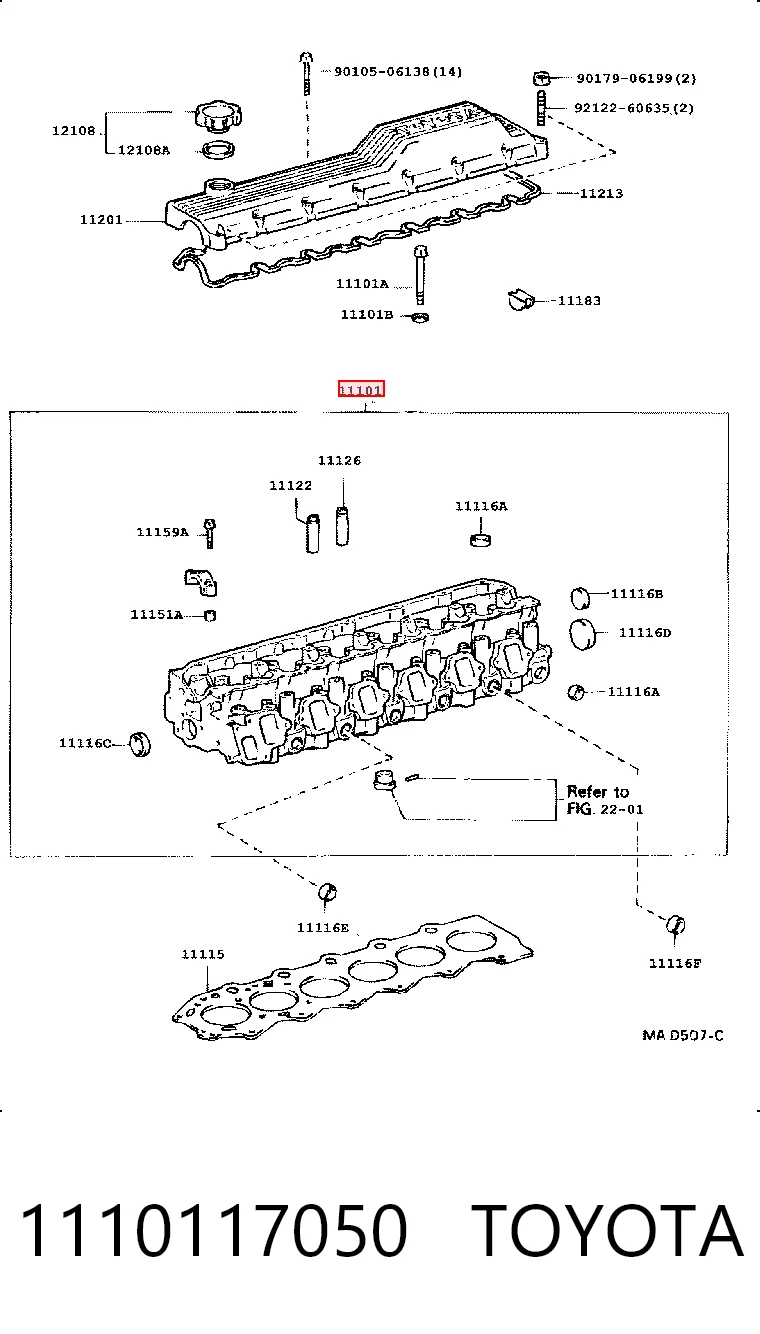 Głowica cylindrów do Toyota Land Cruiser 80 J8