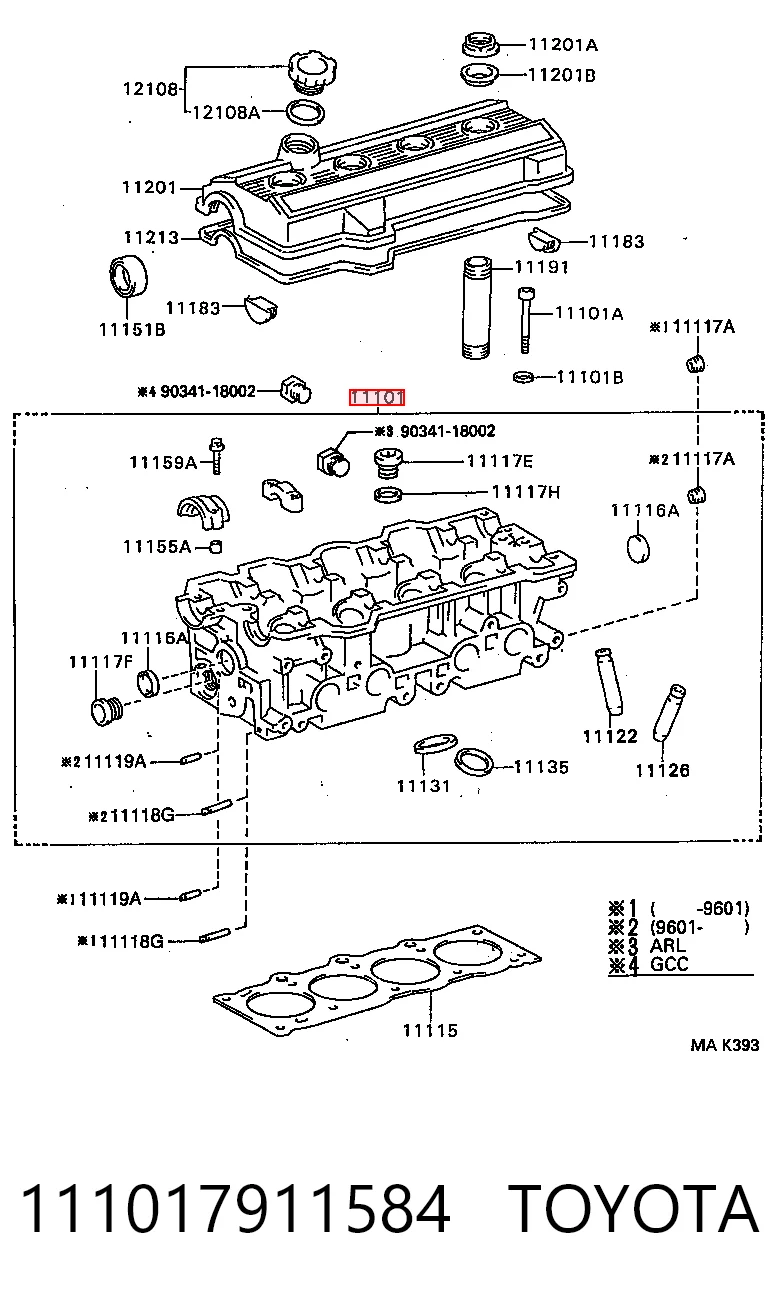 Kupić Głowica cylindrów Toyota Camry  V10 w dobrej cenie