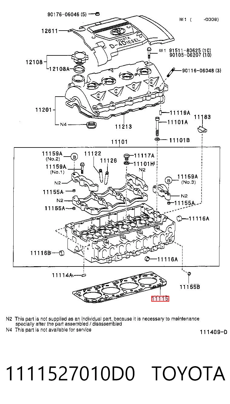 1111527010D0 Toyota