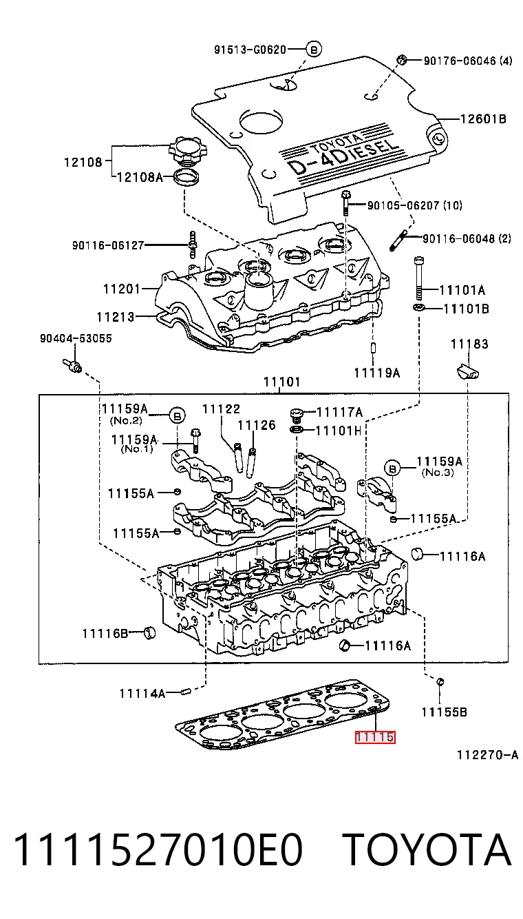Uszczelka głowicy cylindrów do Toyota Previa  ACR3