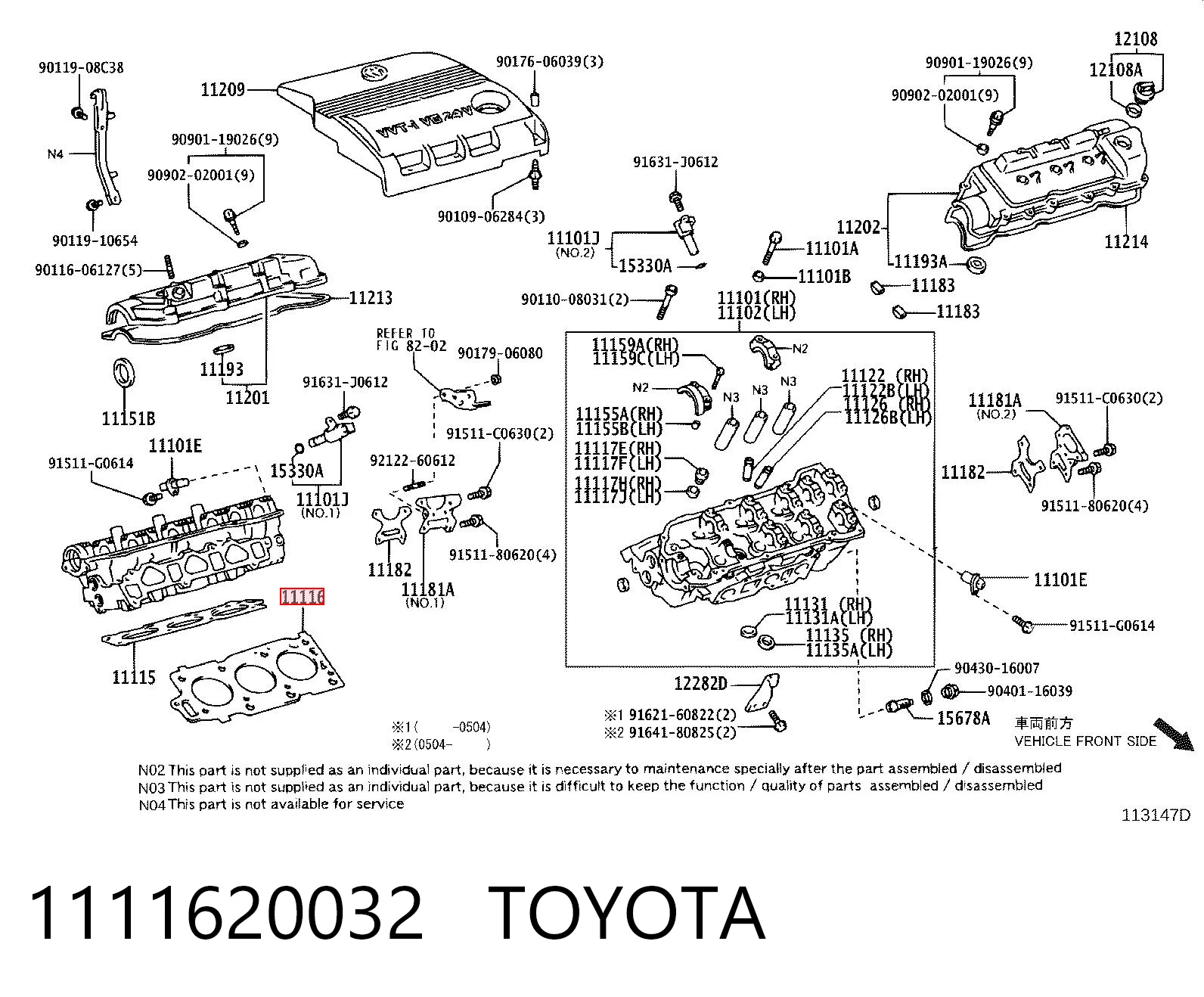 1111620032 Toyota