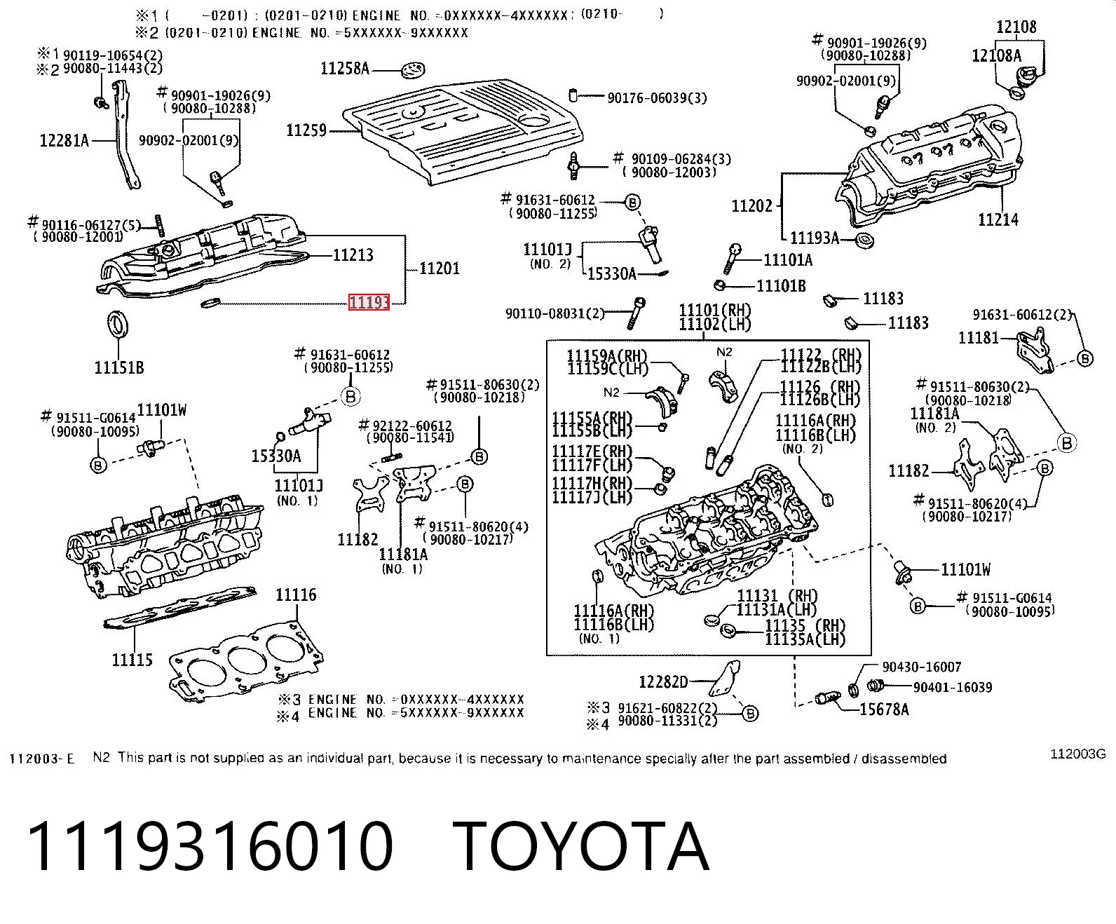 1119316010 Toyota