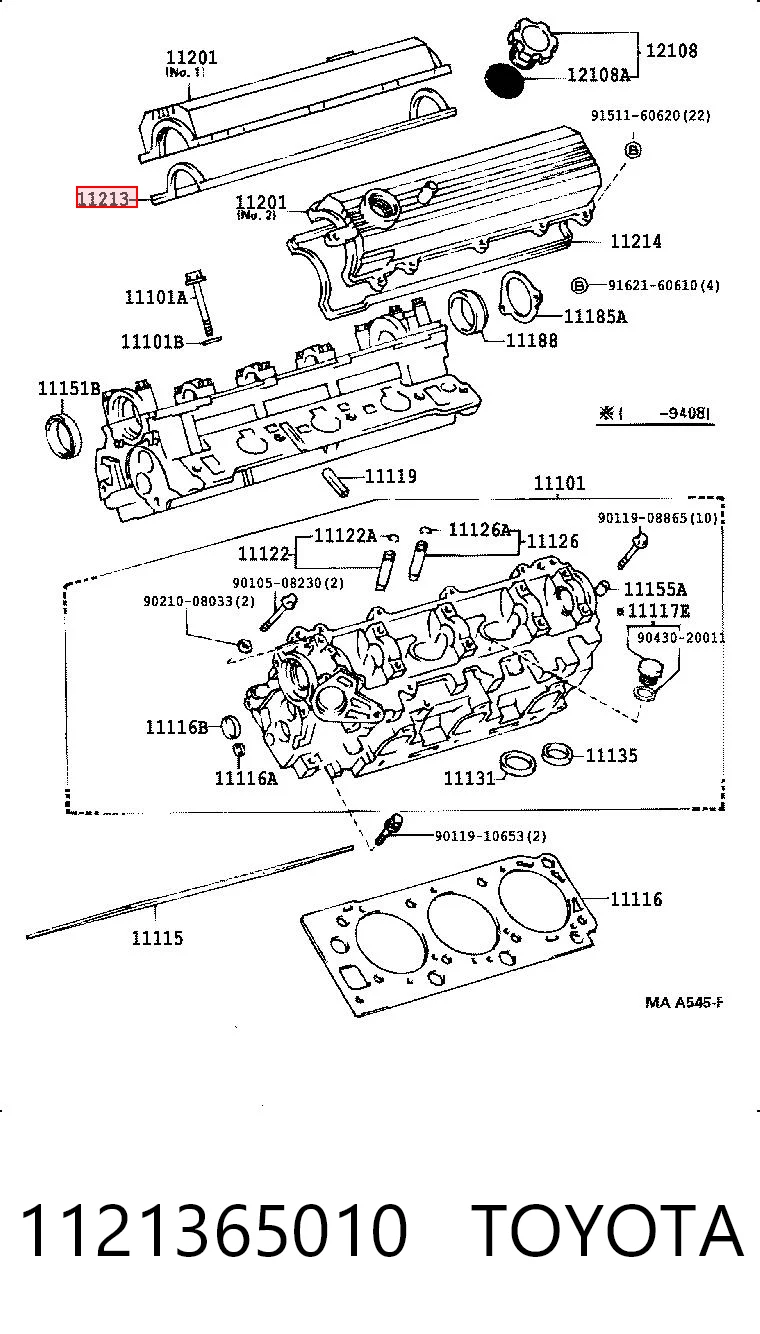 1121365010 Toyota Uszczelka pokrywy zaworowej silnika