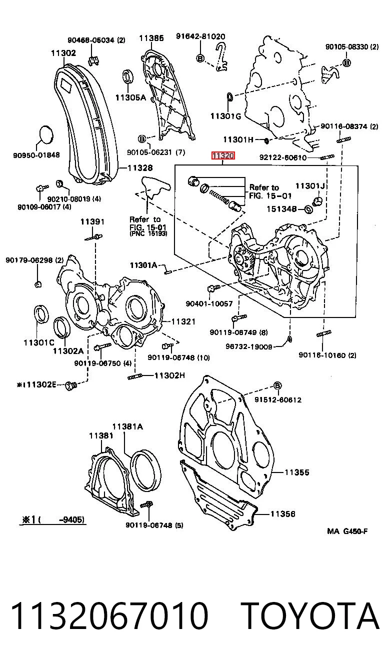 1132067010 Toyota Pompa oleju