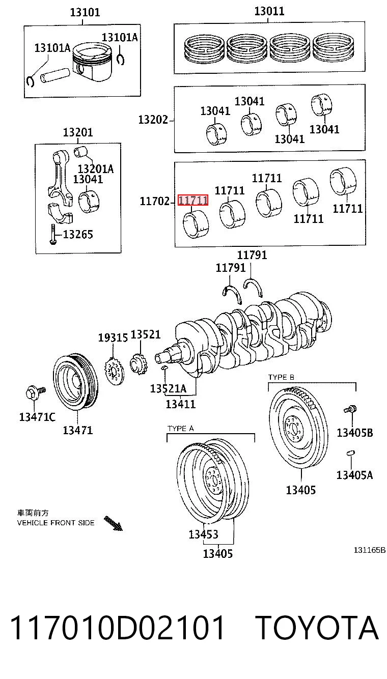 117010D02101 Toyota