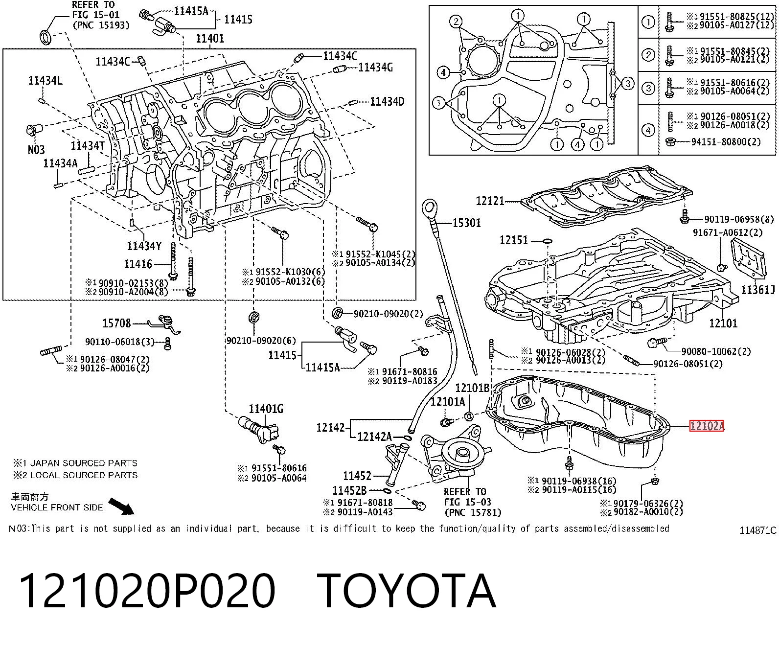 121020P020 Toyota
