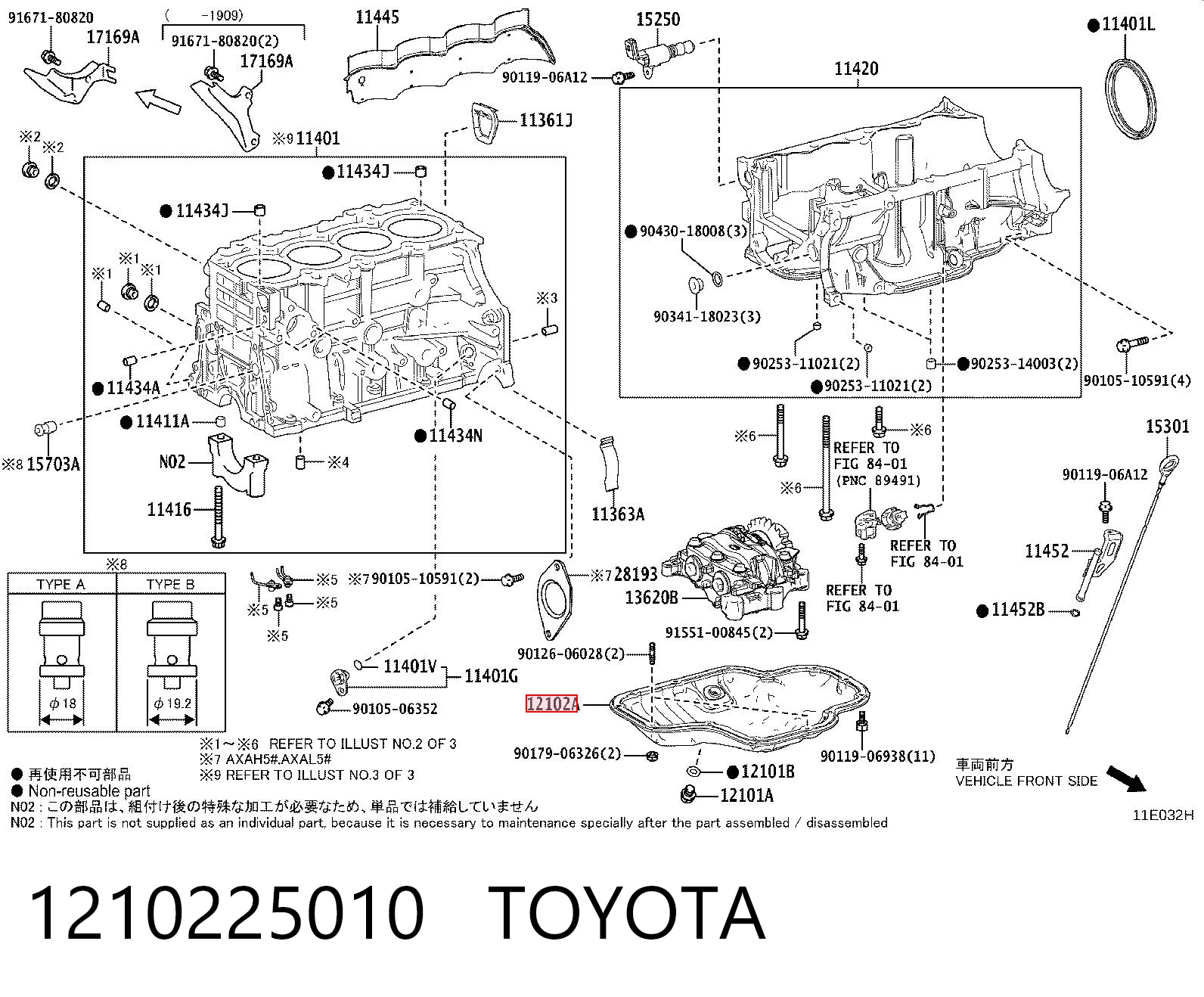 Miska olejowa silnika do Toyota RAV4 V A5,H5