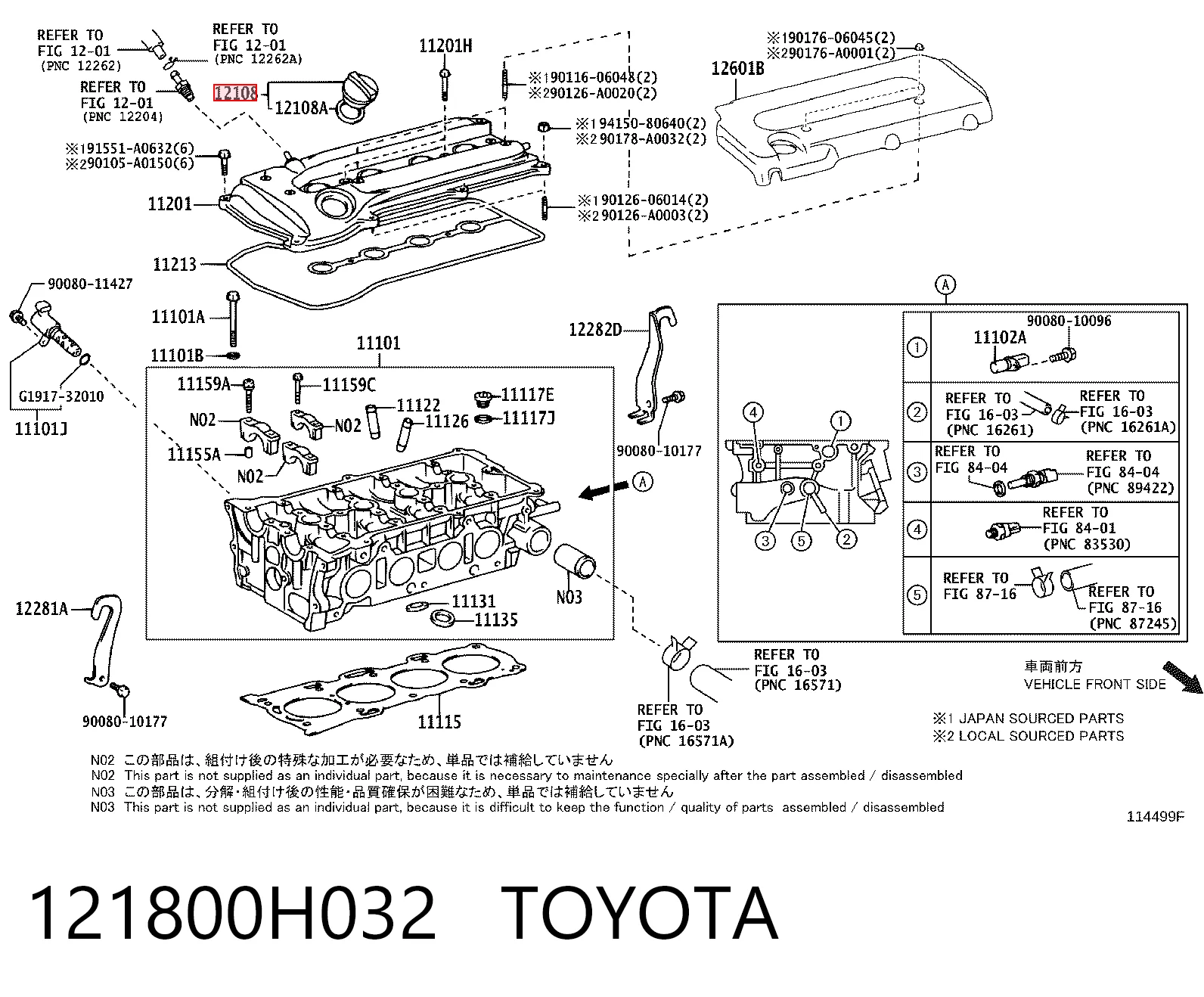 121800H032 Toyota