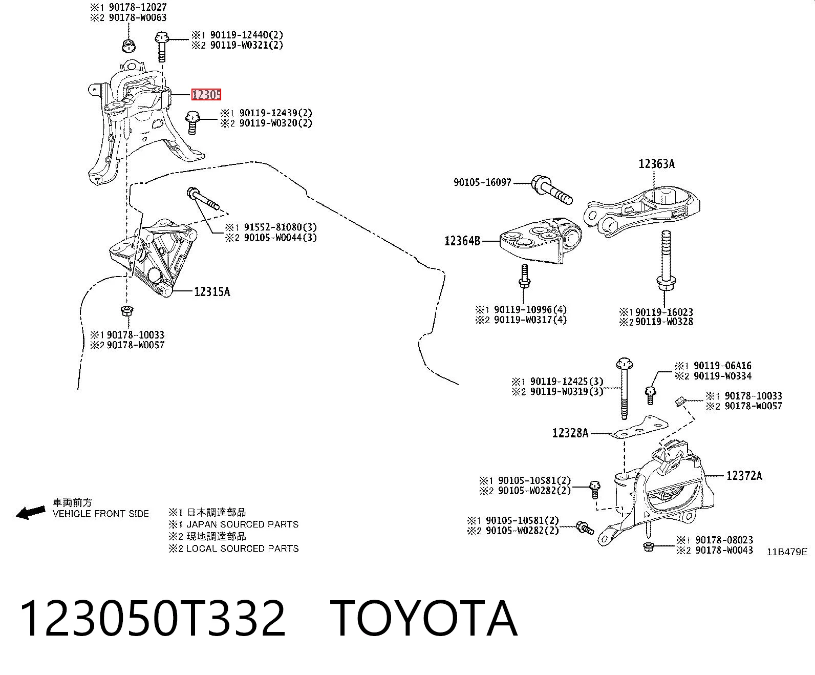 123050T332 Toyota