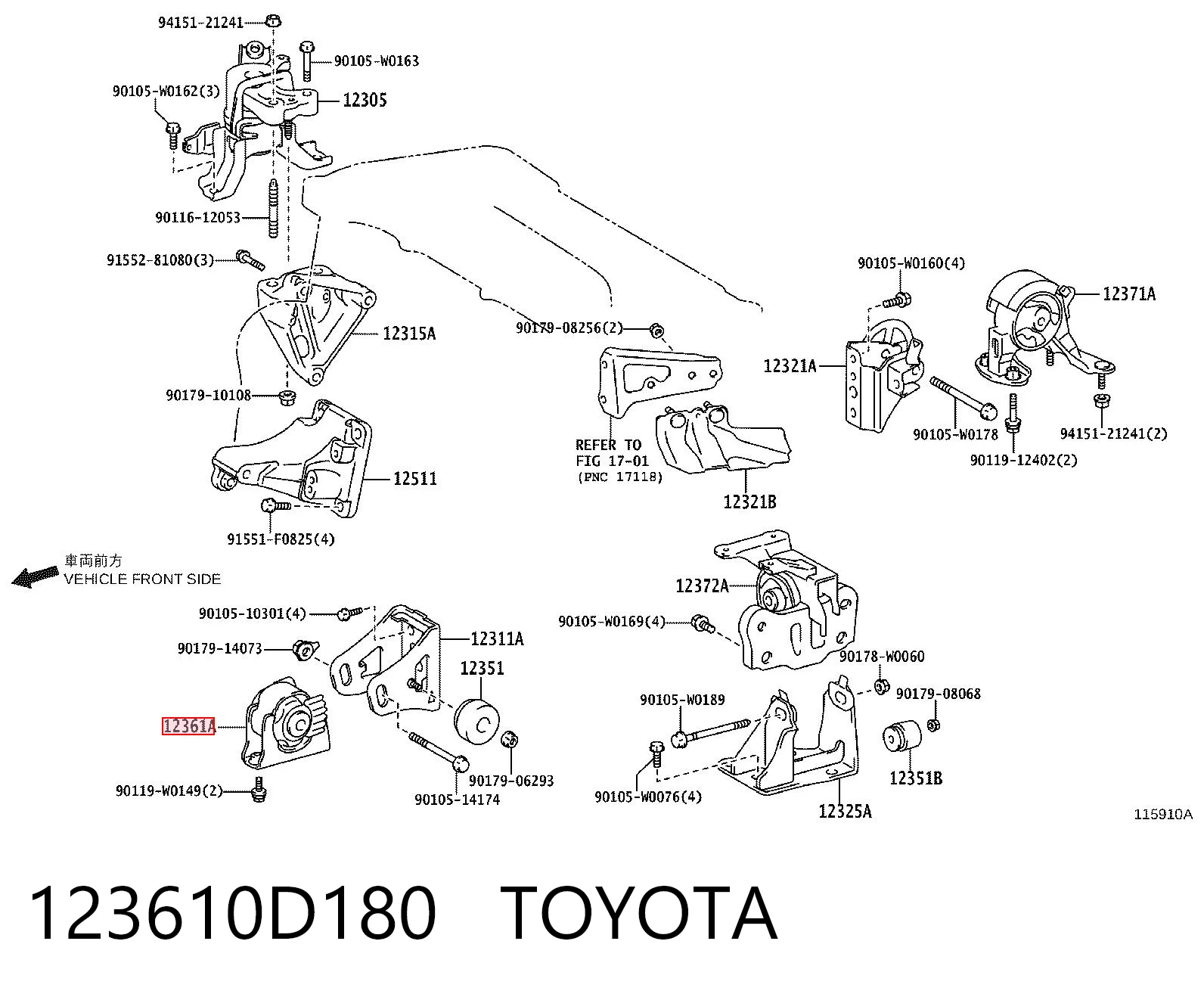 123610D180 Toyota