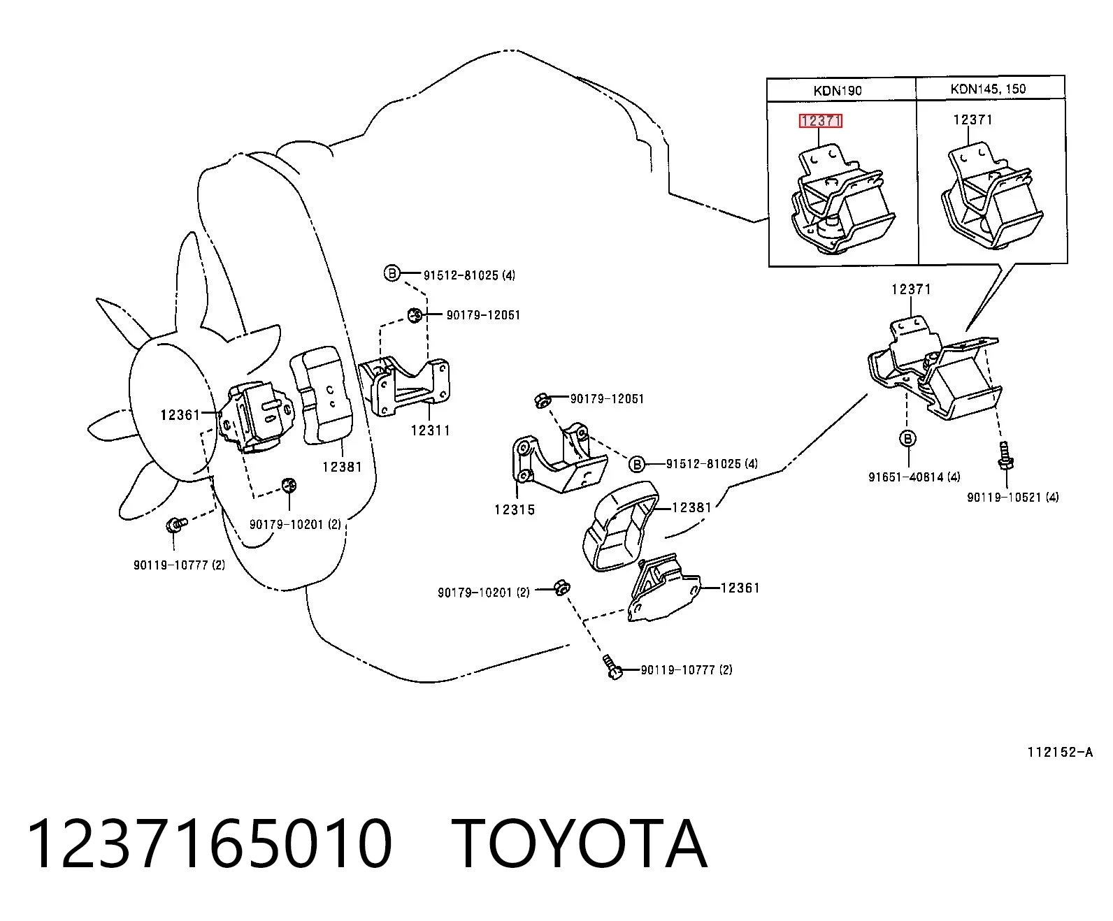 Poduszka (podpora skrzyni biegów) Toyota 4 Runner SUV (N130) (1987 - 1996) cena, od 52,93 USD