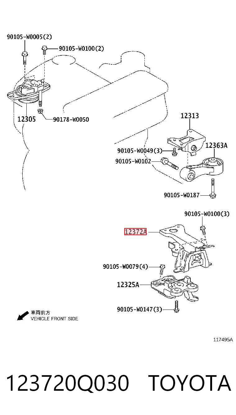 123720Q030 Toyota