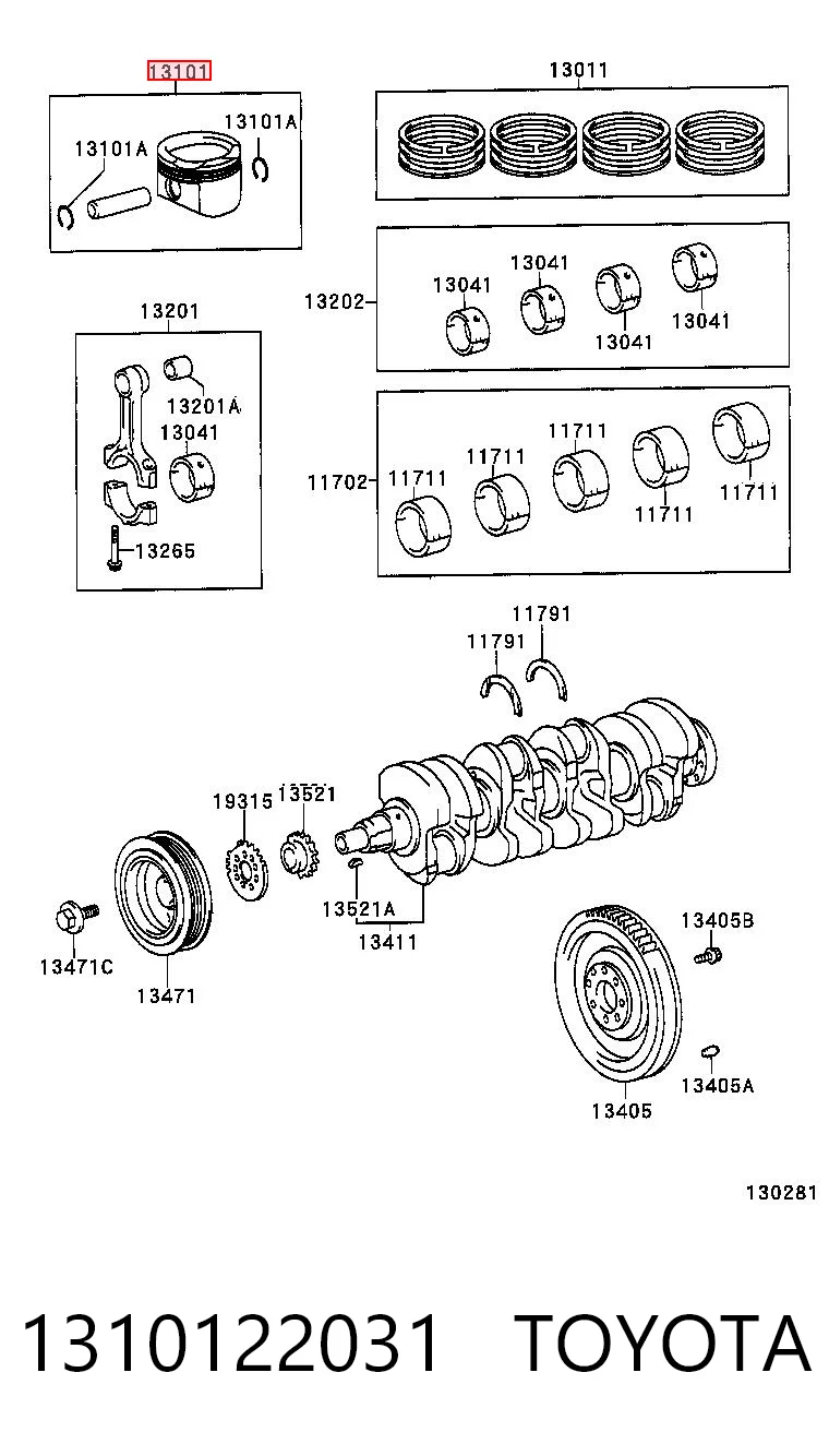 1310122031 Toyota