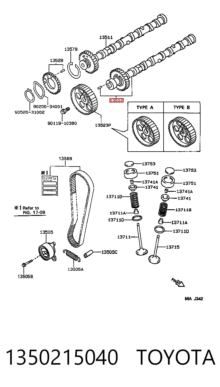 Wał rozrządu silnika ssący, dolotowy do Ford Transit VI V347/8