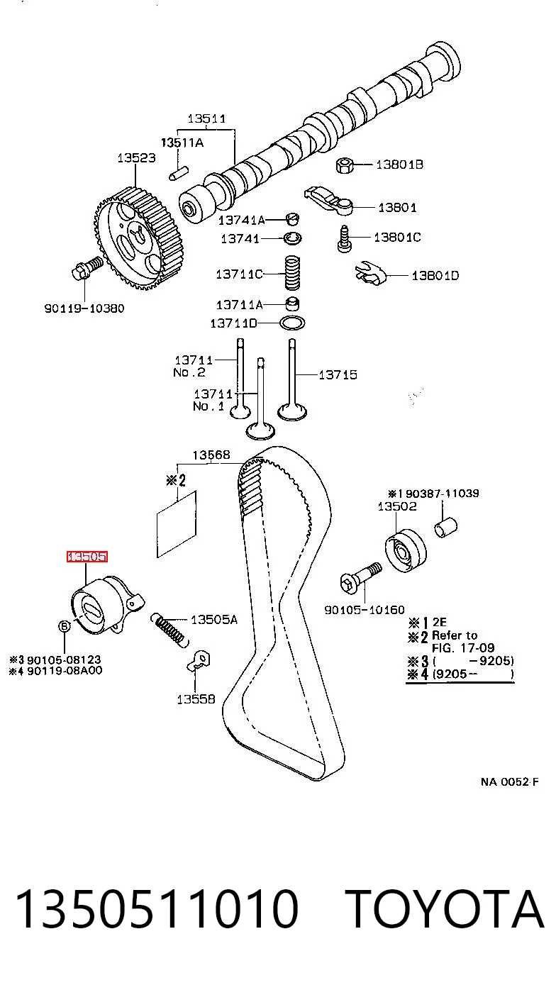  Rolka napinacza paska rozrządu Toyota Starlet 2