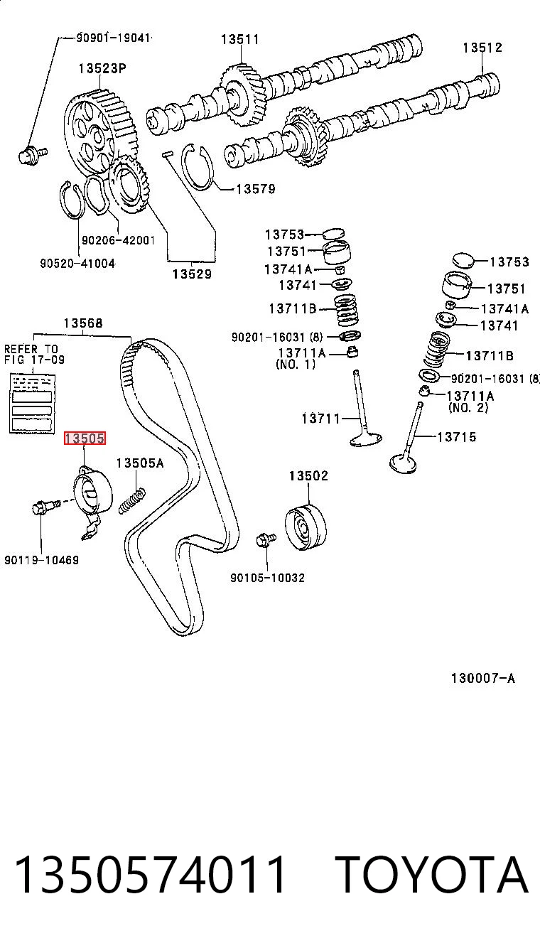 Rolka napinacza paska rozrządu do Toyota Camry II V2