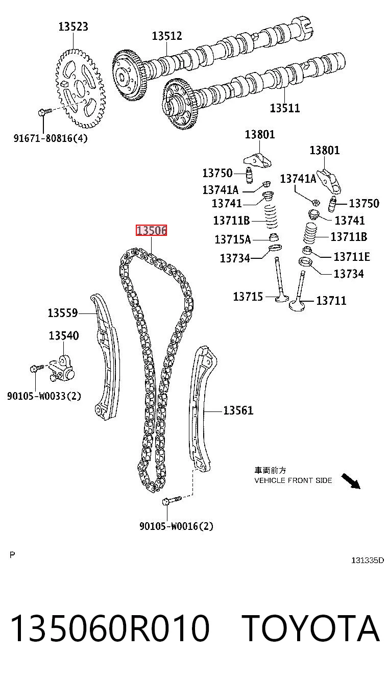 135060R010 Toyota Łańcuch rozrządu