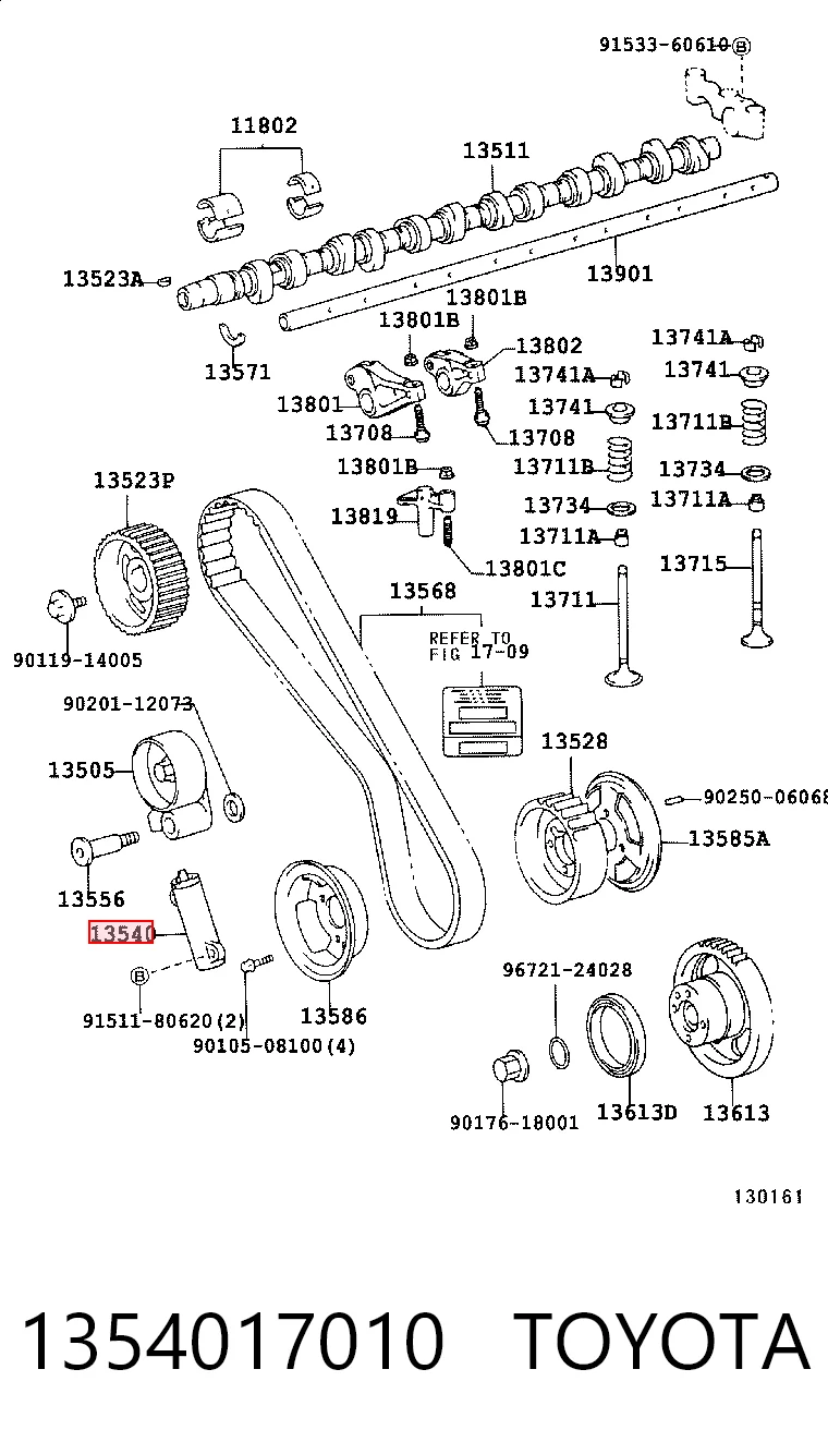 Napinacz paska rozrządu Toyota Land Cruiser 80 SUV (J8) (1990 - 1998) cena, od 52,30 USD