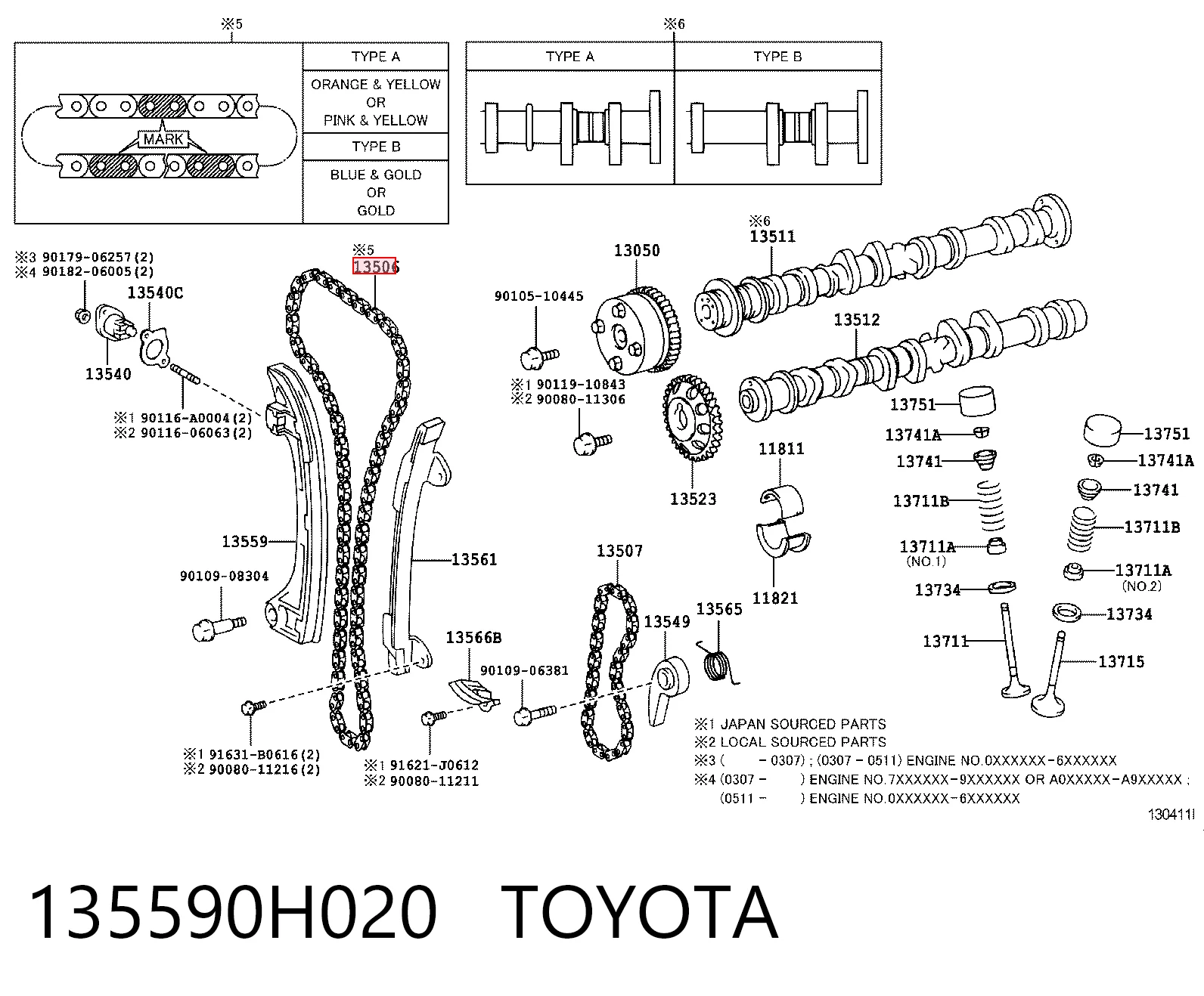 135590H020 Toyota