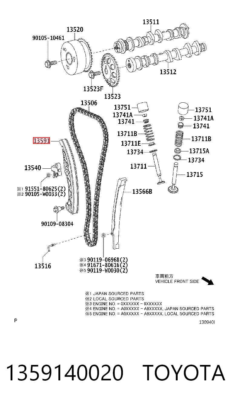 Do koszyka Łańcuch rozrządu Peugeot 107  
