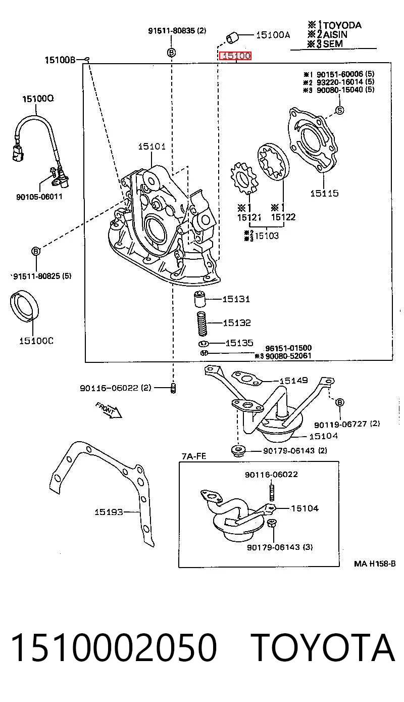 1510002050 Toyota