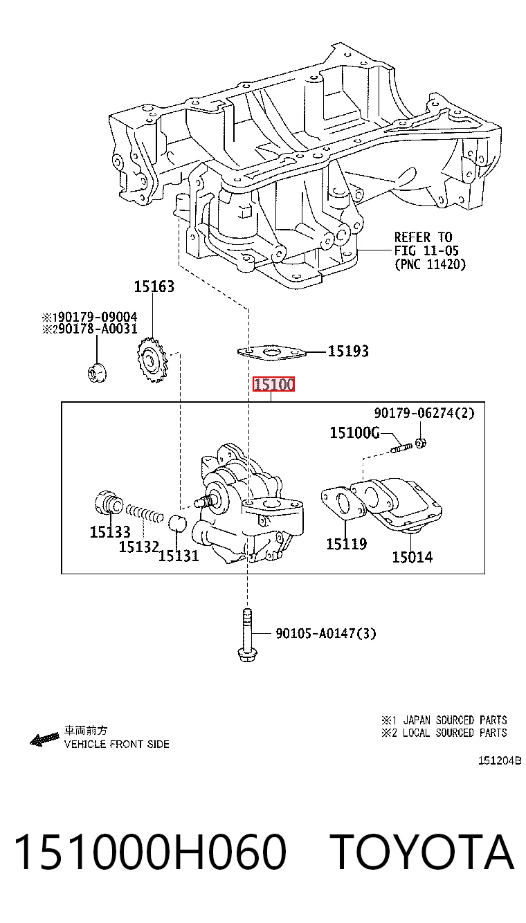 Pompa oleju do Toyota RAV4 III A3
