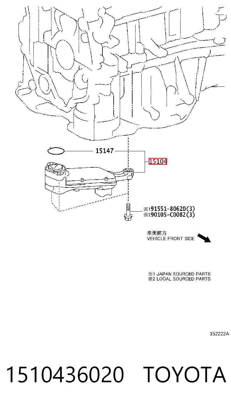 Kanał ssący do Toyota Camry VII V50